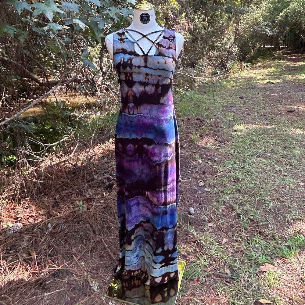 Elegant Multicolor Maxi Dress